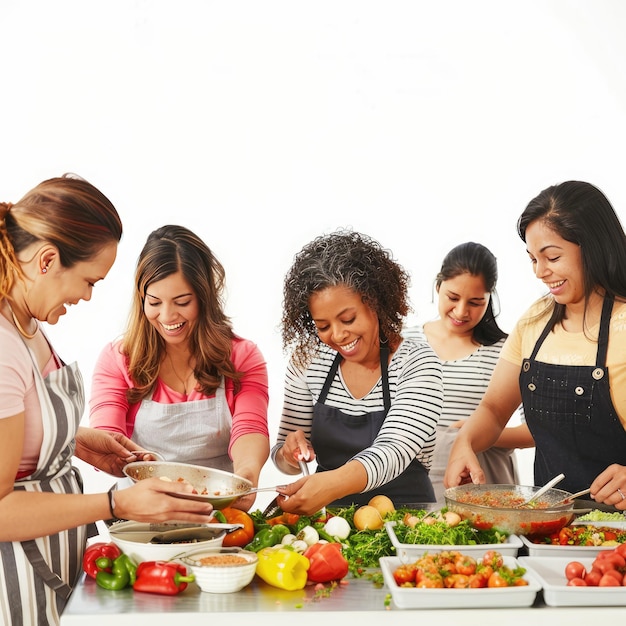 Usmievajúci sa účastníci kurzu pri stole